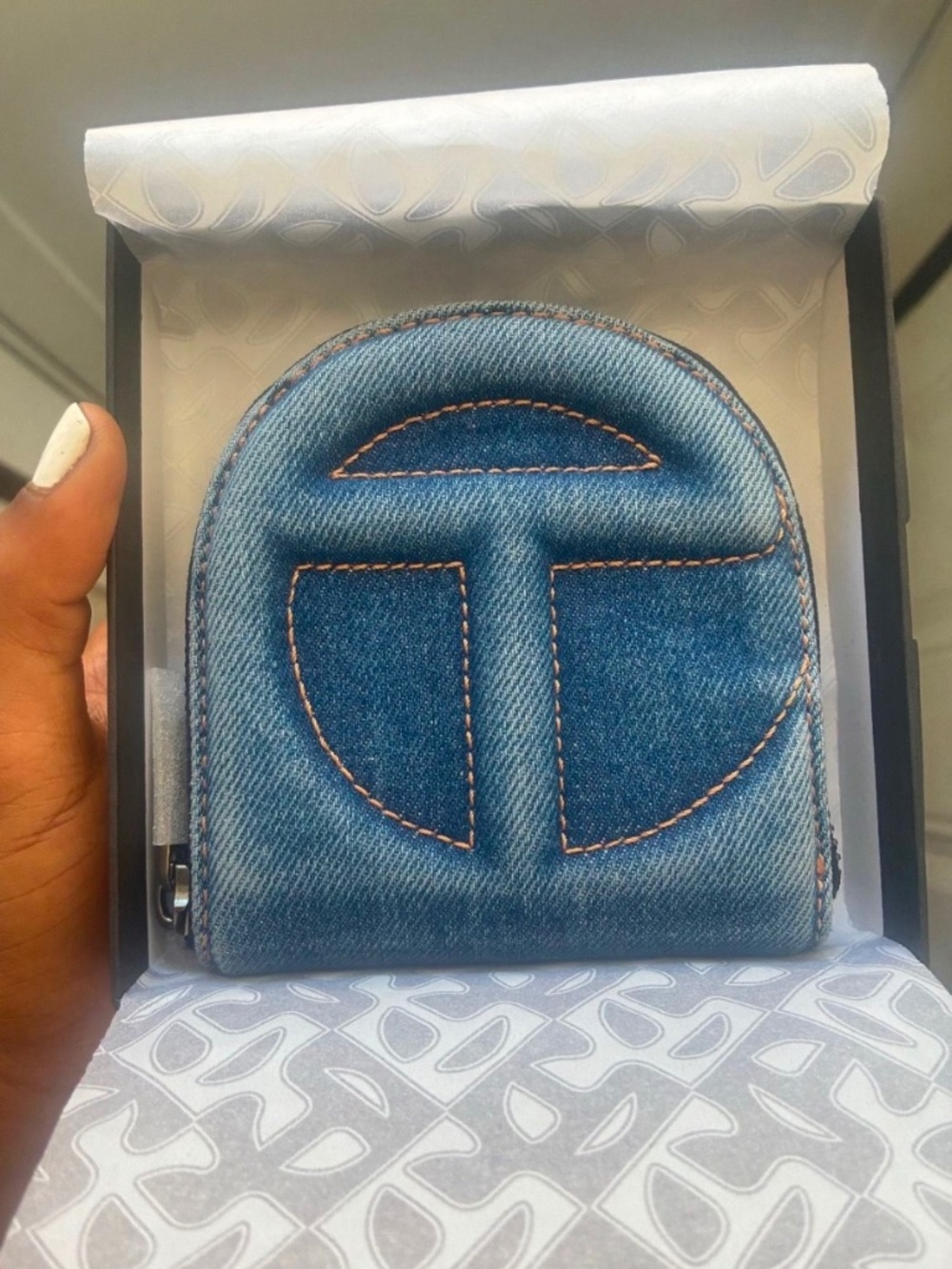 Blue Denim Telfar Wallet